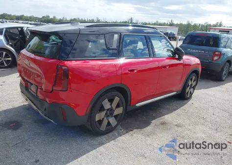 2025 Mini Countryman Cooper S z USA, uszkodzony, nr VIN WMZ23GA00S7R09082